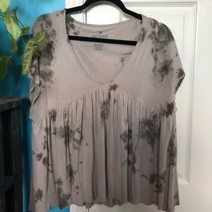 Marbled AE Sexy+Soft Ruffle Blouse